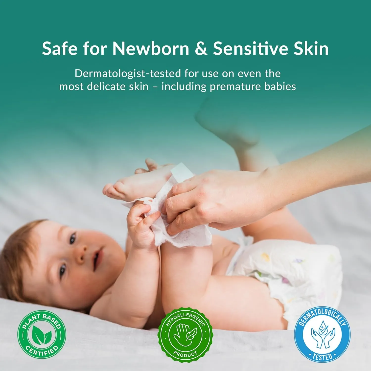 Wet Wipes (840 Total Wipes) Gentle for Babies and Makeup Removal, Purified Water, Hypoallergenic & Safe for Sensitive Skin - Unscented Wet Wipes-12 Flip-Top Packs