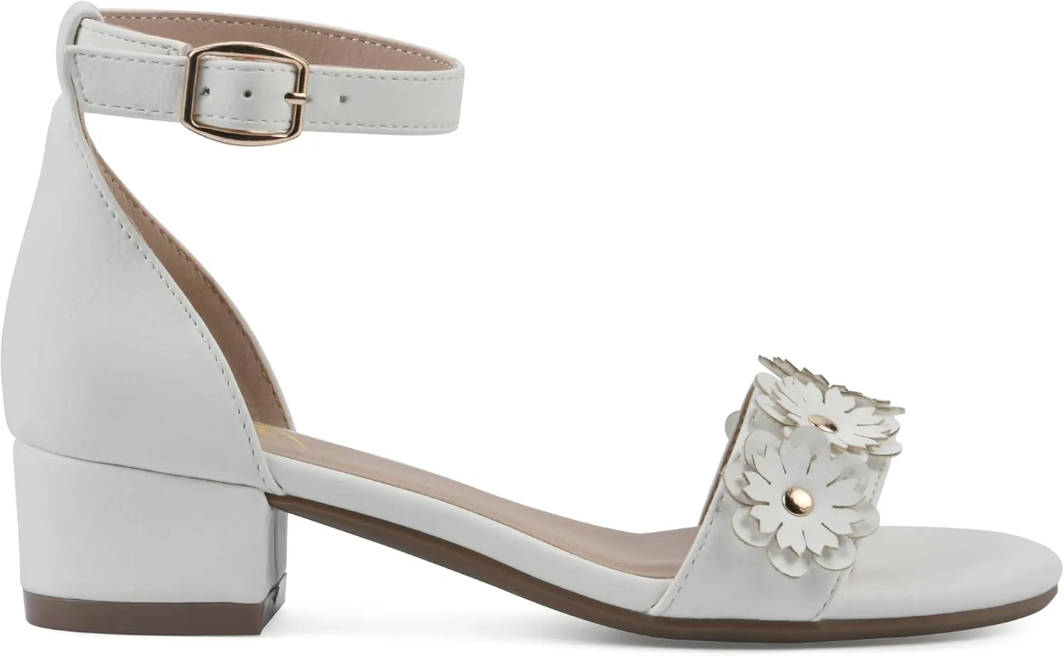 WHITE MOUNTAIN Kids Emerge Mini-Heeled Floral Sandal