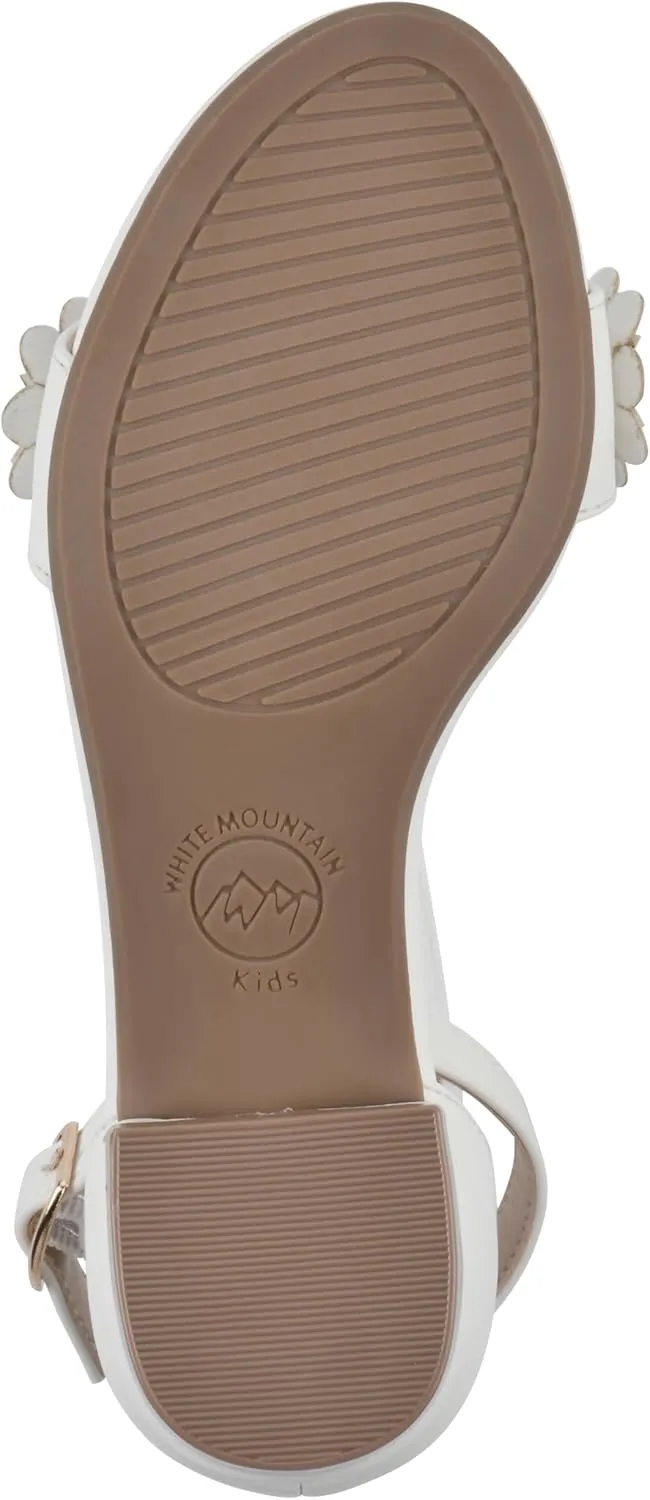 WHITE MOUNTAIN Kids Emerge Mini-Heeled Floral Sandal