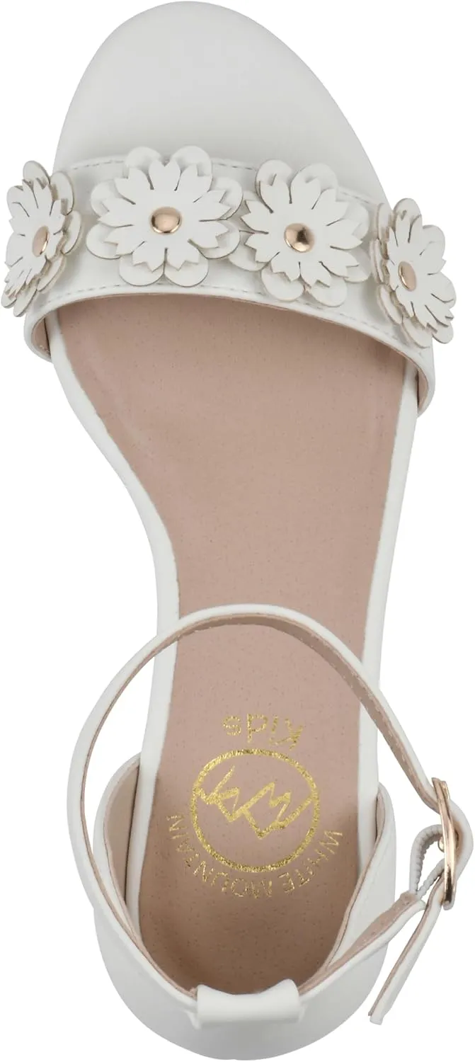 WHITE MOUNTAIN Kids Emerge Mini-Heeled Floral Sandal