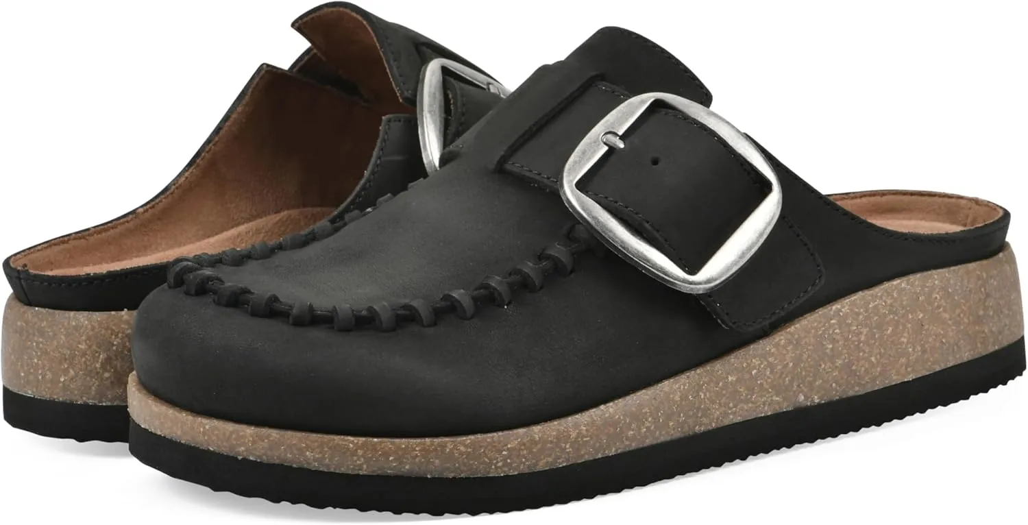 WHITE MOUNTAIN Women's Bayberry Buckle Signature Comfort-Molded Footbed Mule