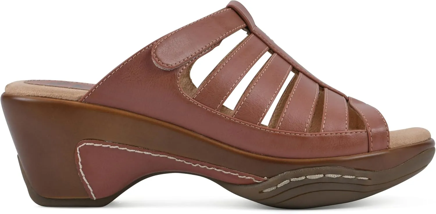 WHITE MOUNTAIN Women's Valencia Strappy Clog Sandal