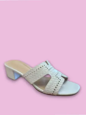White Woven Mule - N25-196 - White