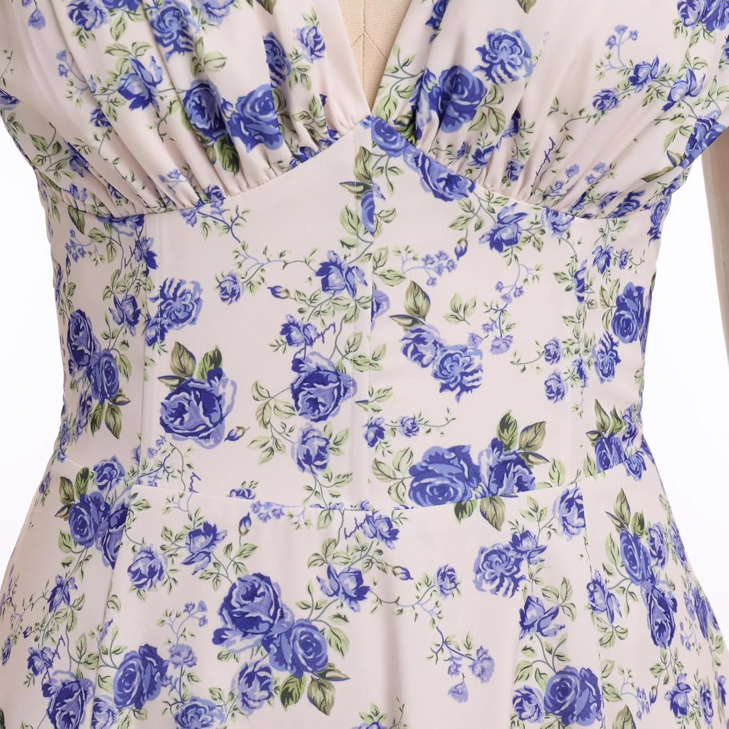 Women Floral Corset Dress Sleeveless Square Neck Spaghetti Straps Dress Boho Holiday Flowy Midi Bustier Sundress