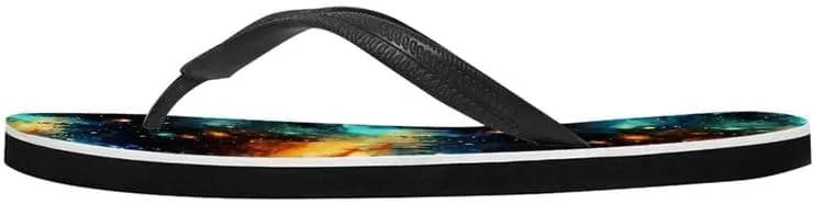 Women Geometry Flip Flop Sandal, Butterfly Sunflower Lightweight Thong Sandals Comfort Summer Beach Slippers