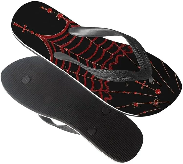 Women Geometry Flip Flop Sandal, Sunset Butterfly Hotel Travel Footwear Lotus Comfort Slippers Flip Flop Sandals