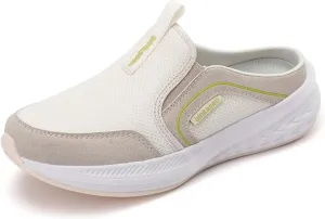 Women Mules Sneakers Slip On Walking Shoes Lightweight Comfortable Breathable Anti Slip Rubber Sole