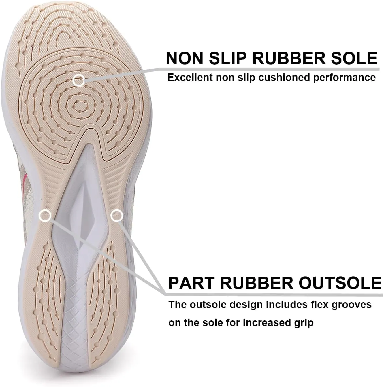 Women Mules Sneakers Slip On Walking Shoes Lightweight Comfortable Breathable Anti Slip Rubber Sole