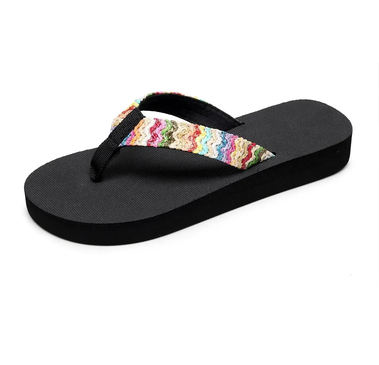 Women Slippers Fashion Flat Sandals Outdoor Leisure Flip Flops Travel Beach Slippers Ladies Flat Flip-flop Slides
