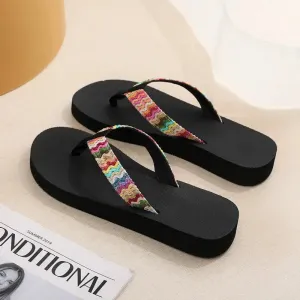 Women Slippers Fashion Flat Sandals Outdoor Leisure Flip Flops Travel Beach Slippers Ladies Flat Flip-flop Slides