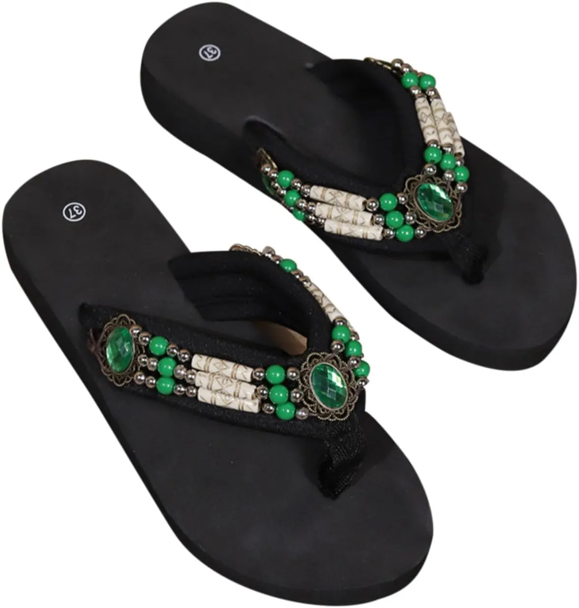 Women Summer Outdoor Flip Flops Yoga Mat Arch Support Clip Toe Slippers Thick Sole Platform Flip-Flop Sandals Beach Sandal