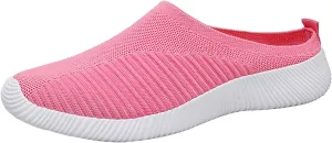 Women's Backless Slip on Mesh Sneakers Shoes Running Shoes for Men Casual Casual Shoes Fashion Sneakers 2025 Platform Tennis Shoe White Loafers