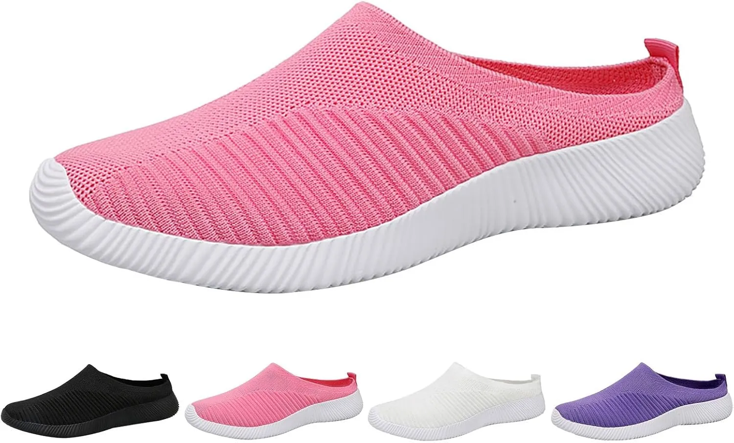 Women's Backless Slip on Mesh Sneakers Shoes Running Shoes for Men Casual Casual Shoes Fashion Sneakers 2025 Platform Tennis Shoe White Loafers