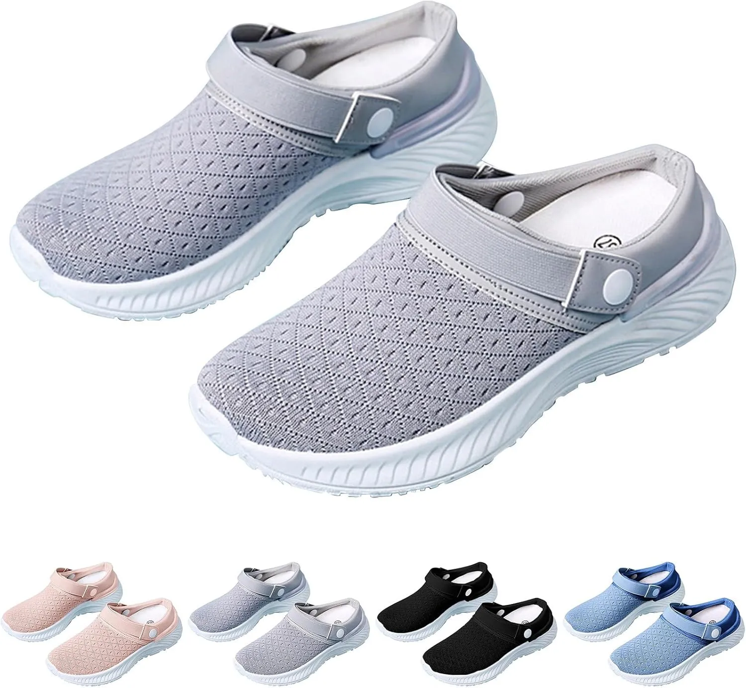 Women's Backless Slip on Mesh Sneakers Shoes Slip On Shoes Women Wide Width Women's Shoes Casual Fashion Sneakers 2025 Slip On Tennis Shoe Loafers Dress Shoe