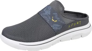 Womens Backless Sneakers Mesh Slip-on Mule Shoes Running Shoes for Men Food Service Women Casual Shoes Brown Sneakers White Tennis Shoe Loafers Casual Slip On