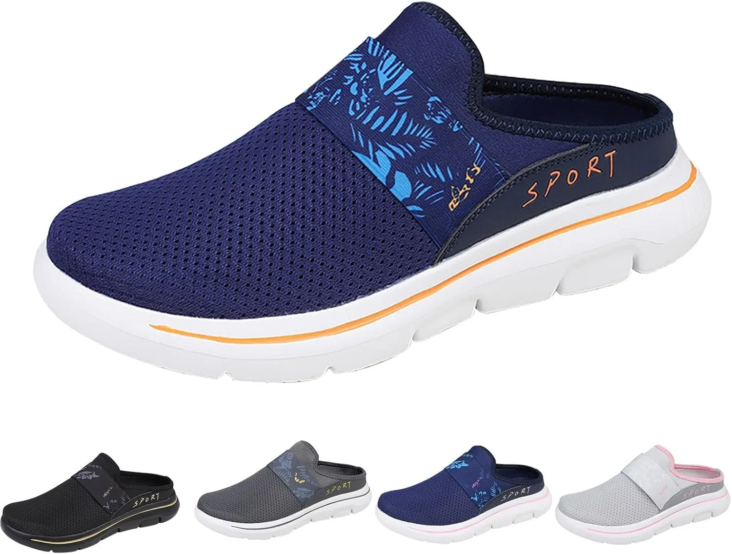 Women's Backless Walking Sneakers Summer Slip-on Walking Shoes Women Winter Men Casual Dress Shoes Dress Sneakers Slip On Tennis Shoe Trainers Shoe