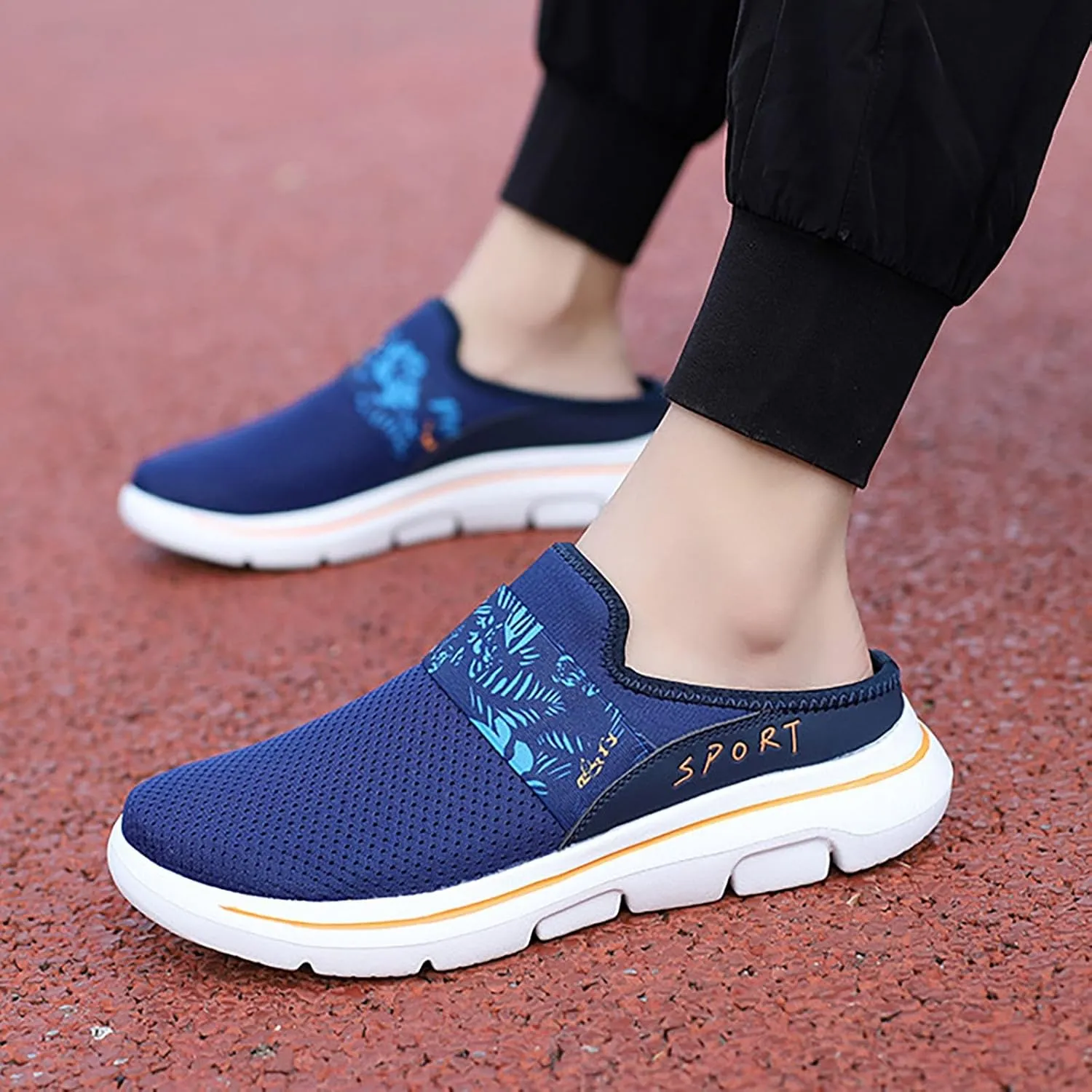 Women's Backless Walking Sneakers Summer Slip-on Walking Shoes Women Winter Men Casual Dress Shoes Dress Sneakers Slip On Tennis Shoe Trainers Shoe