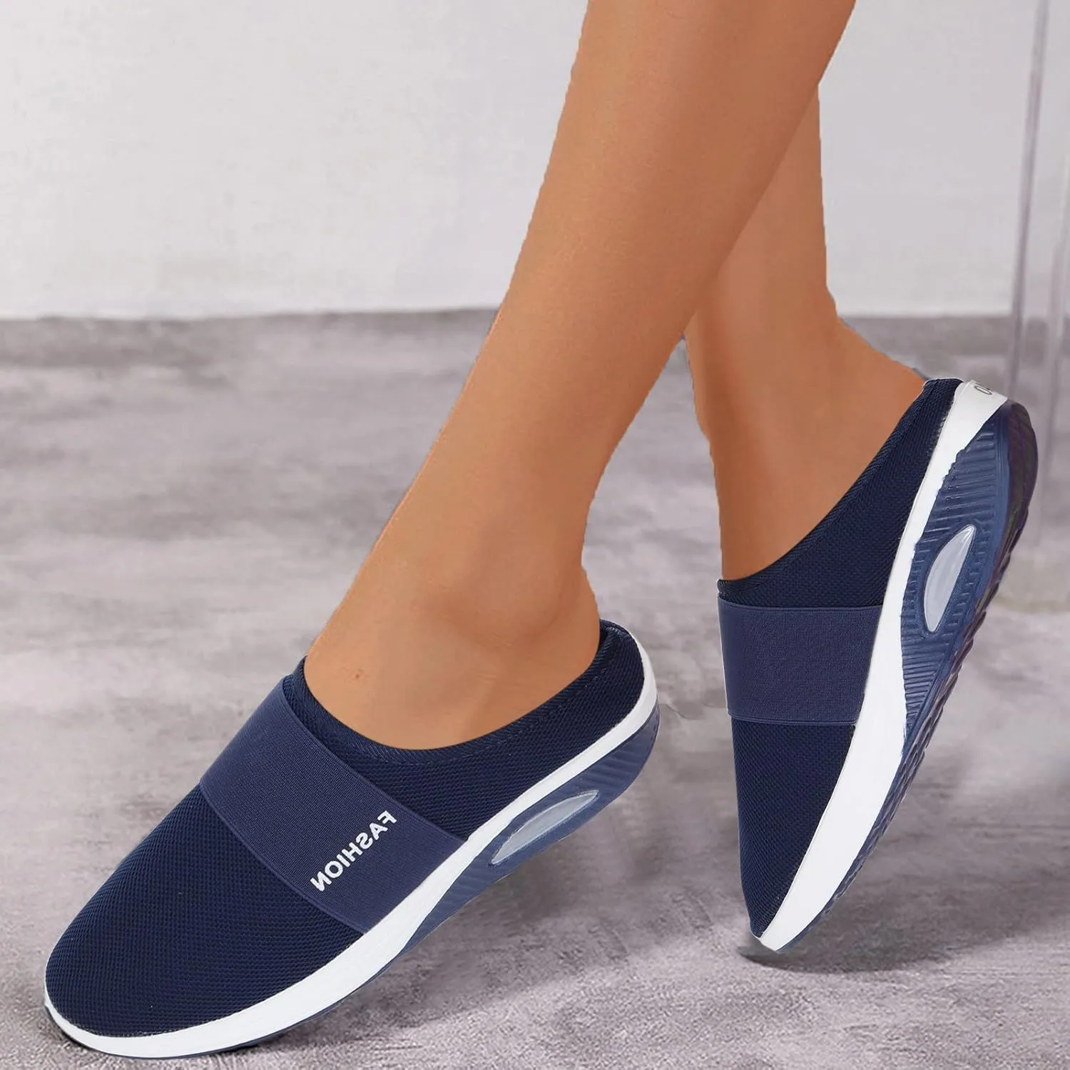 Womens Breathable Mesh Walking Mules Sneakers Mens Tennis Shoes Walking Casual Shoes Trendy Dress Sneakers Black Tennis Shoe Cross Trainer Shoe