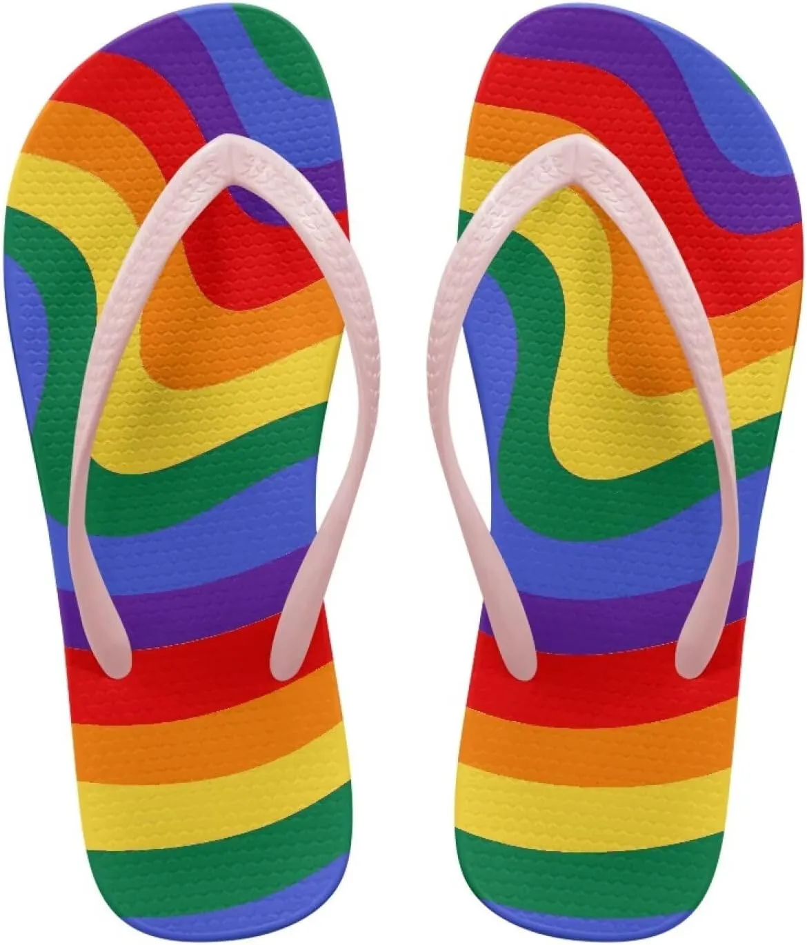 Women's Casual Flip Flops Comfortable Lightweight Walking Thong Sandals Non-Slip Summer Beach Slippers SizeUS 5.5-9.5