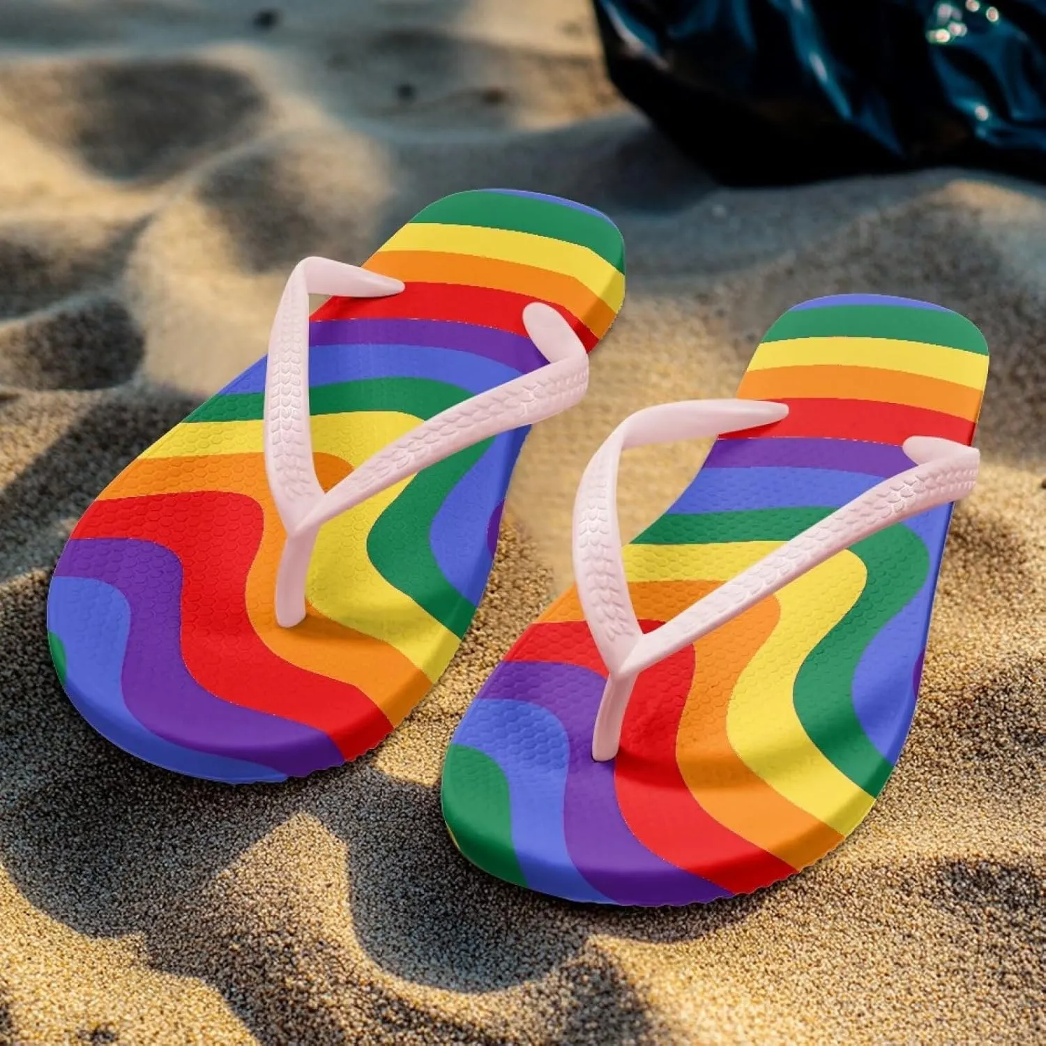 Women's Casual Flip Flops Comfortable Lightweight Walking Thong Sandals Non-Slip Summer Beach Slippers SizeUS 5.5-9.5