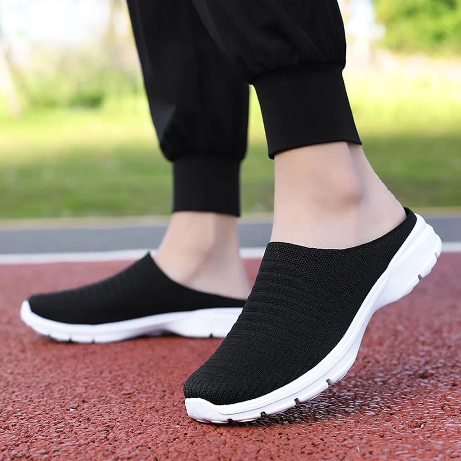 Women's Casual Slip on Half Shoes Breathable Running Shoes for Men Boots Women Casual Shoes Men Shoes Sneakers Black Tennis Shoe Trainers Shoe