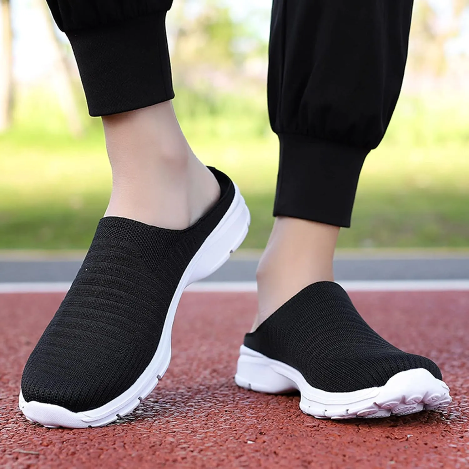 Women's Casual Slip on Half Shoes Breathable Running Shoes for Men Boots Women Casual Shoes Men Shoes Sneakers Black Tennis Shoe Trainers Shoe