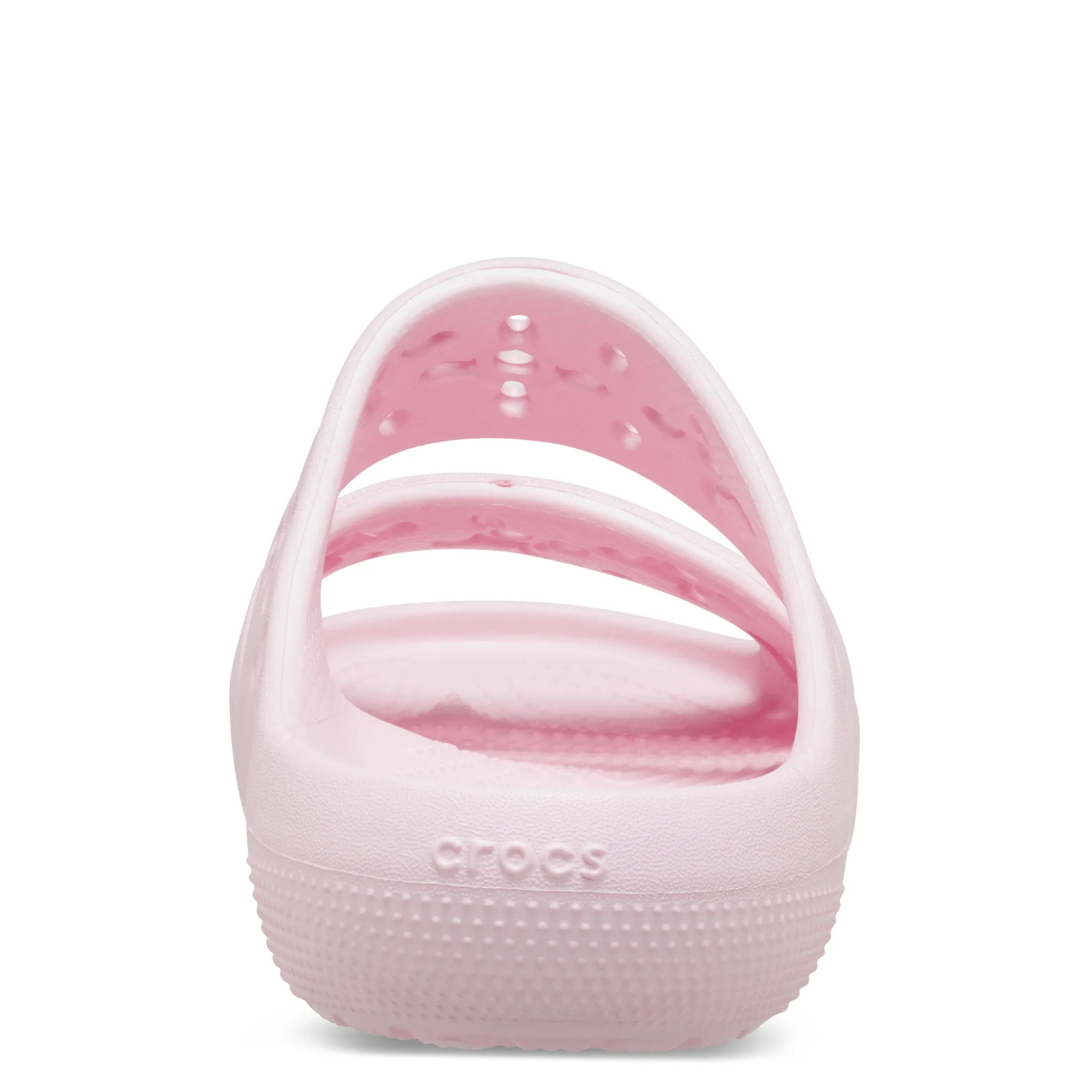 Womens Crocs Pink Milk Classic Floral Cut Out Sandals
