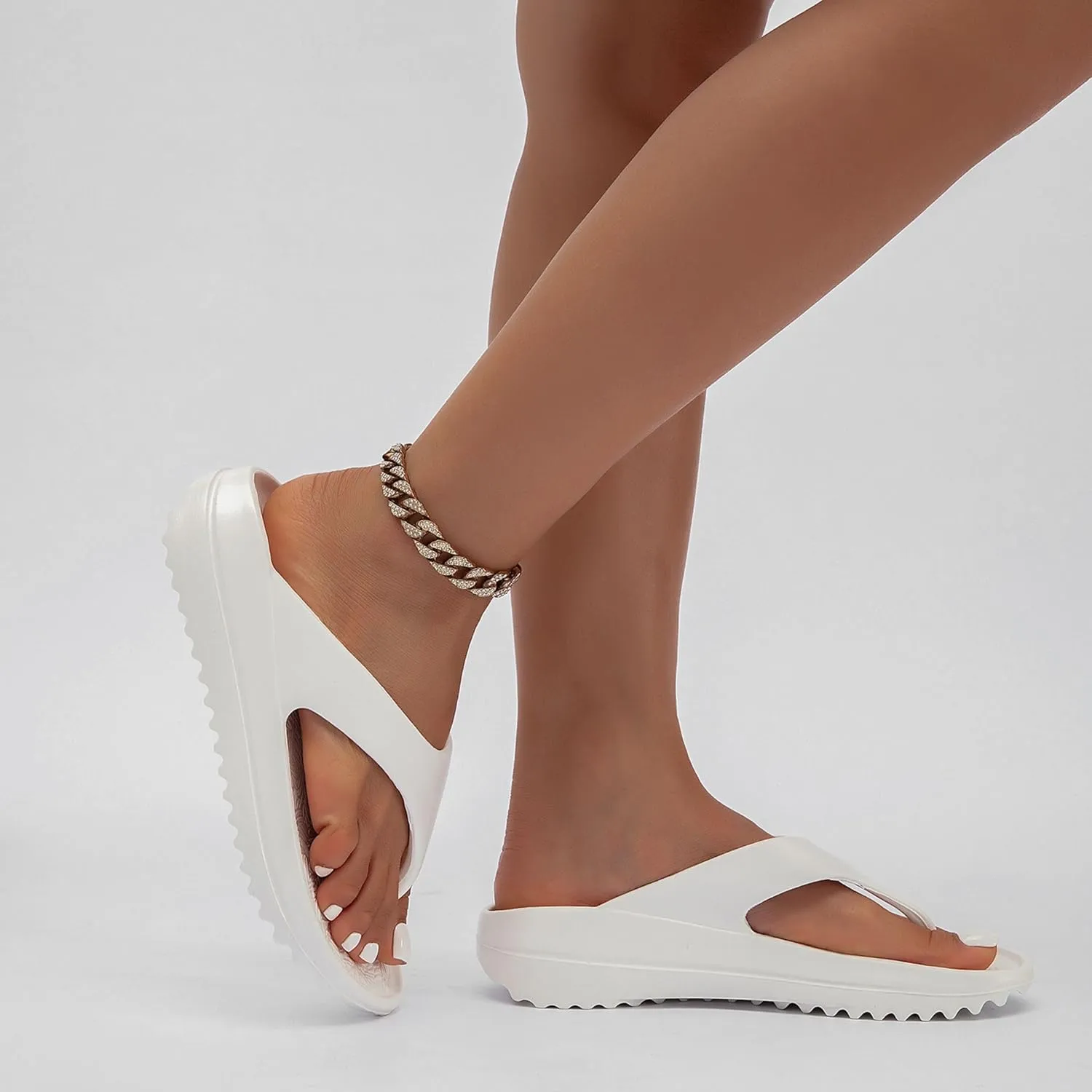 Women's Flip Flops EVA Walking Sandals for Women with Arch Support Summer Comfortable Slip On Flip Flops Slippers for Womans