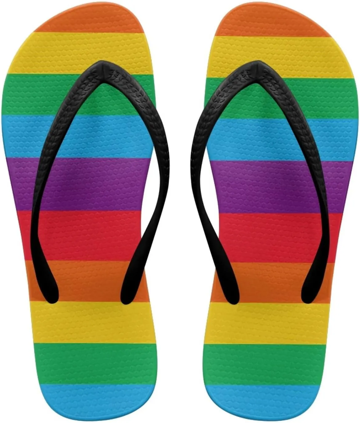 Womens Flip Flops Pillow Soft Shower Shoes with Orthotic Rubber Soles Summer Beach Shoes Cushion Footbed Footwear