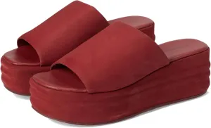 Women's Harbor Platform Flat Sandal, Cherry Cola, 7.5