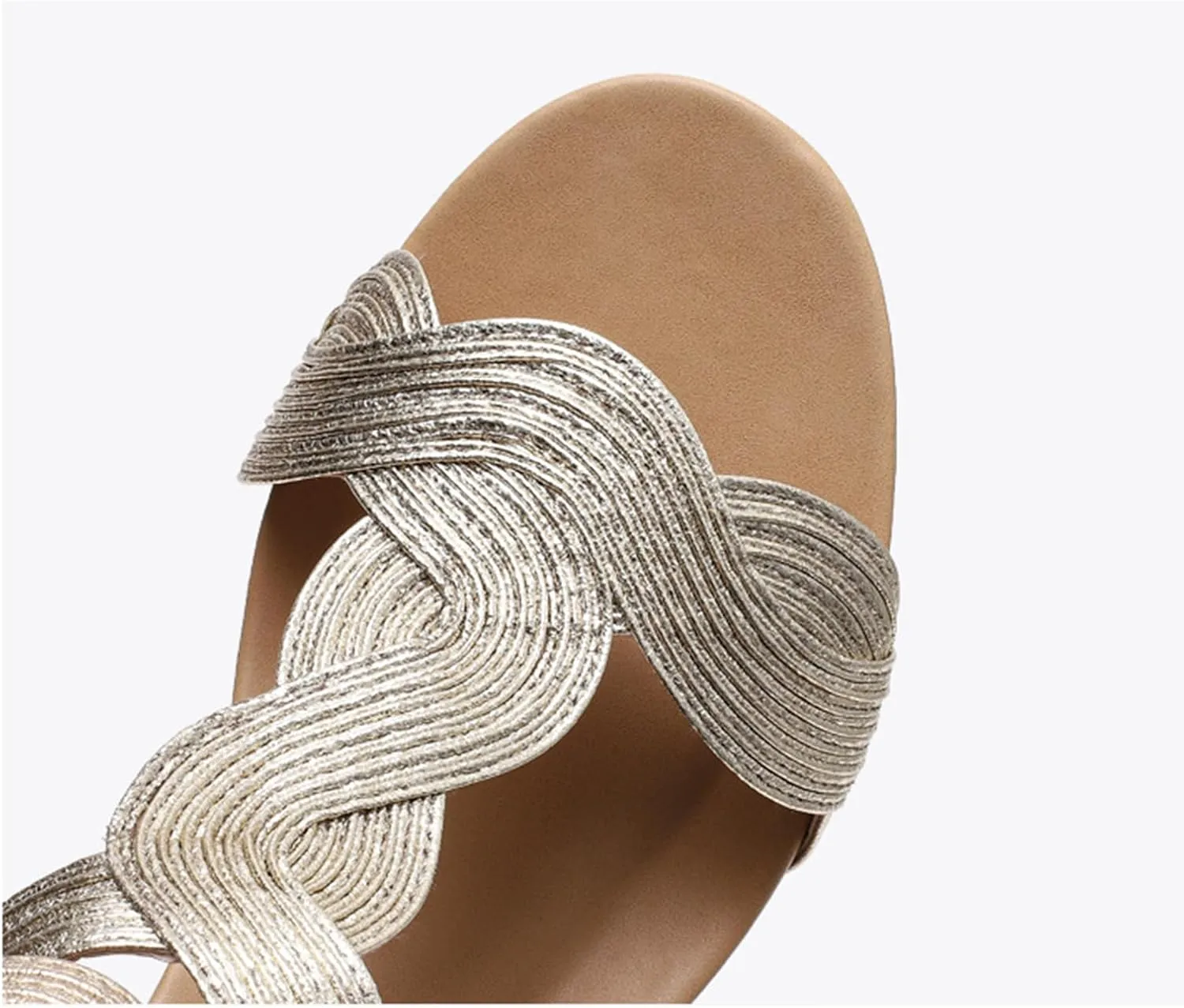 Women's Low Wedge Heels Summer Dressy Flatform Sandals, Ankle Strap Open Toe Roman Wedge Sandals Summer Comfort Zipper Walking Slingback Shoes
