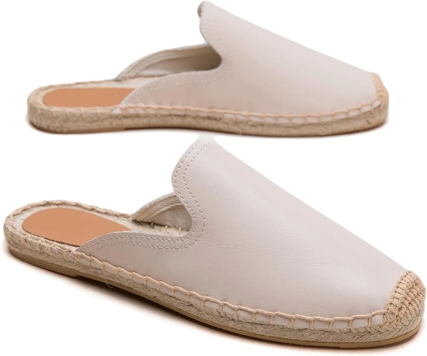 Women's Mule Espadrilles Shoes - Fashion Espadrilles for Women Comfort Breathable Espadrille Flats Suitable for Both Outdoor and Indoor