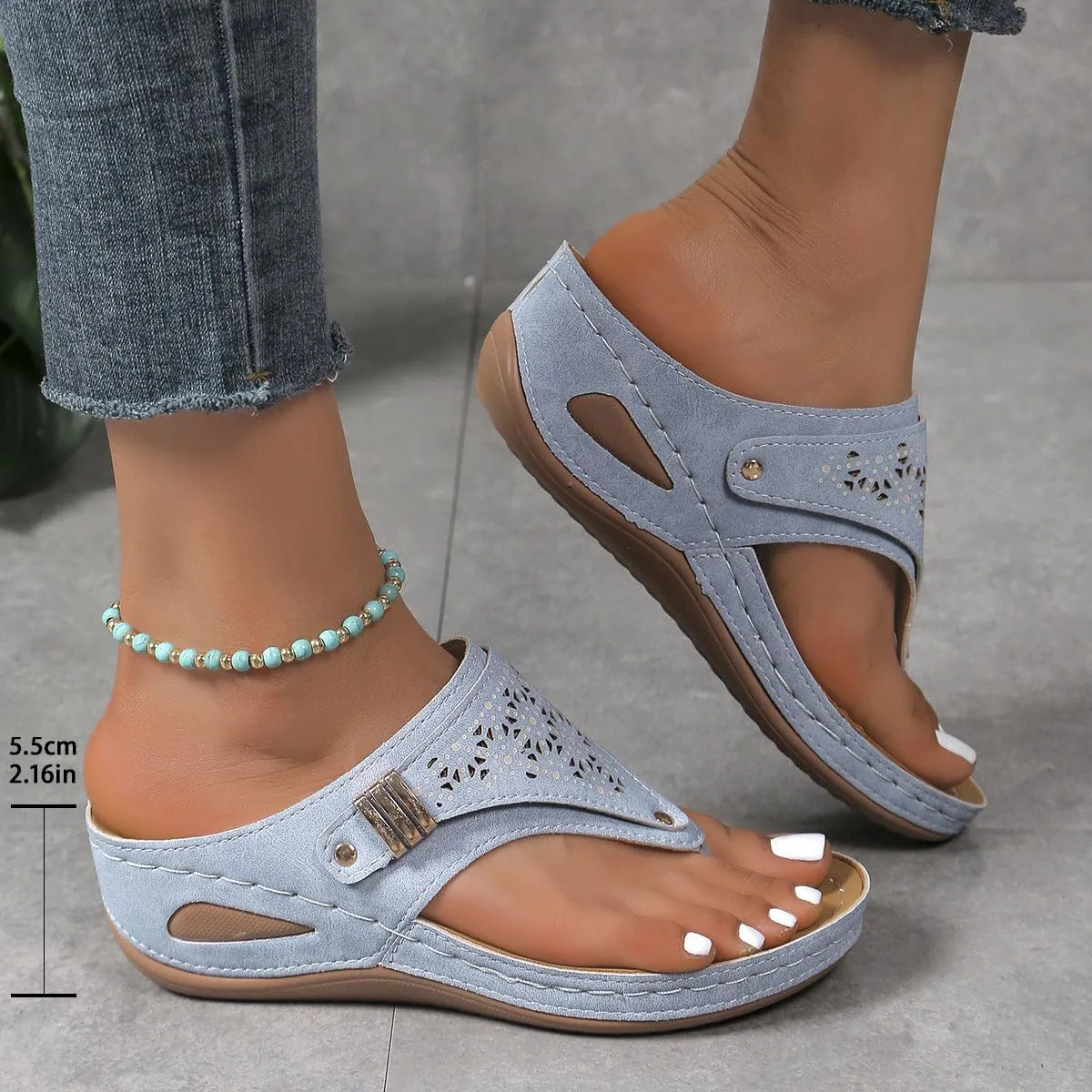 Women's Orthoptic Lightweight Breathable Mesh Sporty Sandals, Breathable Mesh Slide Sandals For Women, 5, White