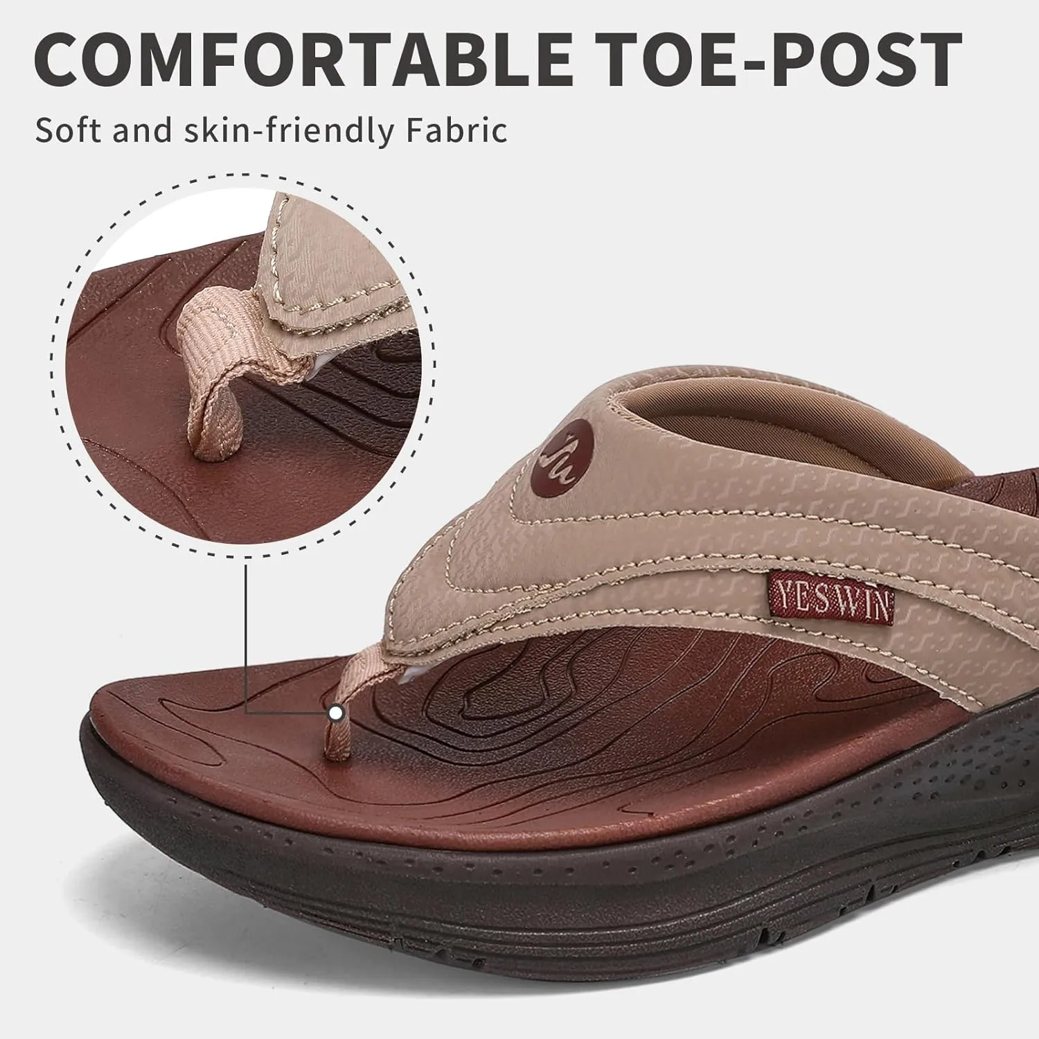 Women's Orthotic Platform Flip Flop with Arch Support Ladies Comfortable Recovery Walking Thong Sandals Slip On Indoor Outdoor for Summer Beach