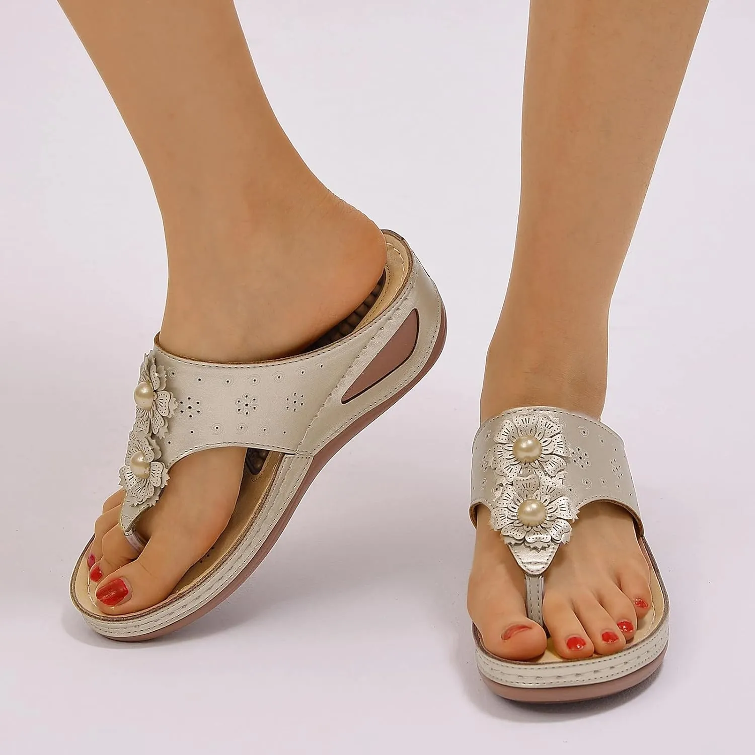 Womens Orthotic Sandals with Arch Support Comfortable Walking Slides for Plantar Fasciitis Relief Summer Beach Outdoor Sport Recovery