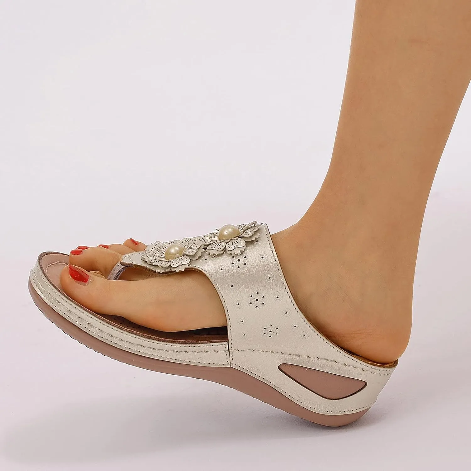 Womens Orthotic Sandals with Arch Support Comfortable Walking Slides for Plantar Fasciitis Relief Summer Beach Outdoor Sport Recovery