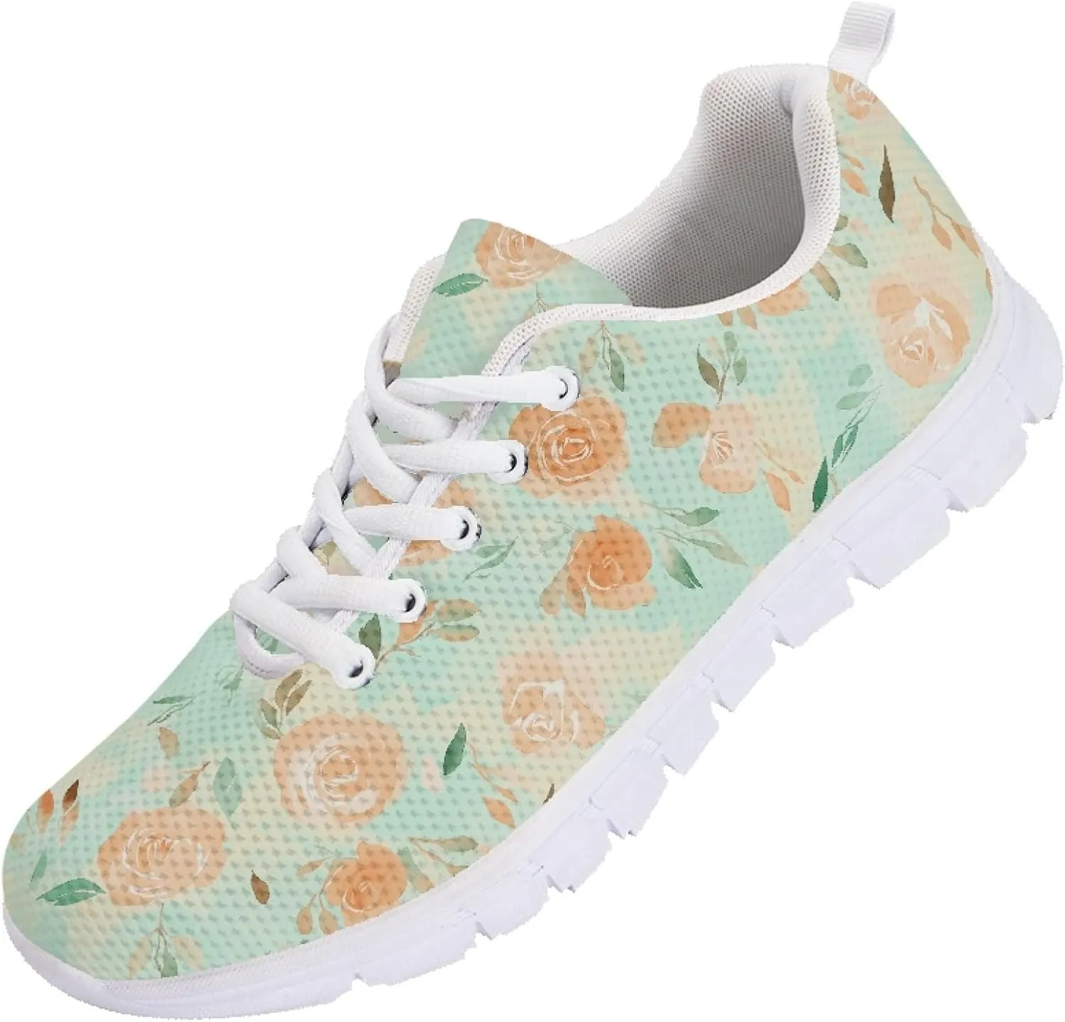 Womens Sports Shoes Teens Trainer Running Travel Sneaker Walking Low Heel Lace Up Adults Teenager Lightweight Sneakers
