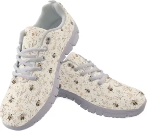 Womens Sports Shoes Trainer Running Travel Sneaker Causal Walking Low Heel Lace Up Breathable Flexible Sneakers for Adults Teens