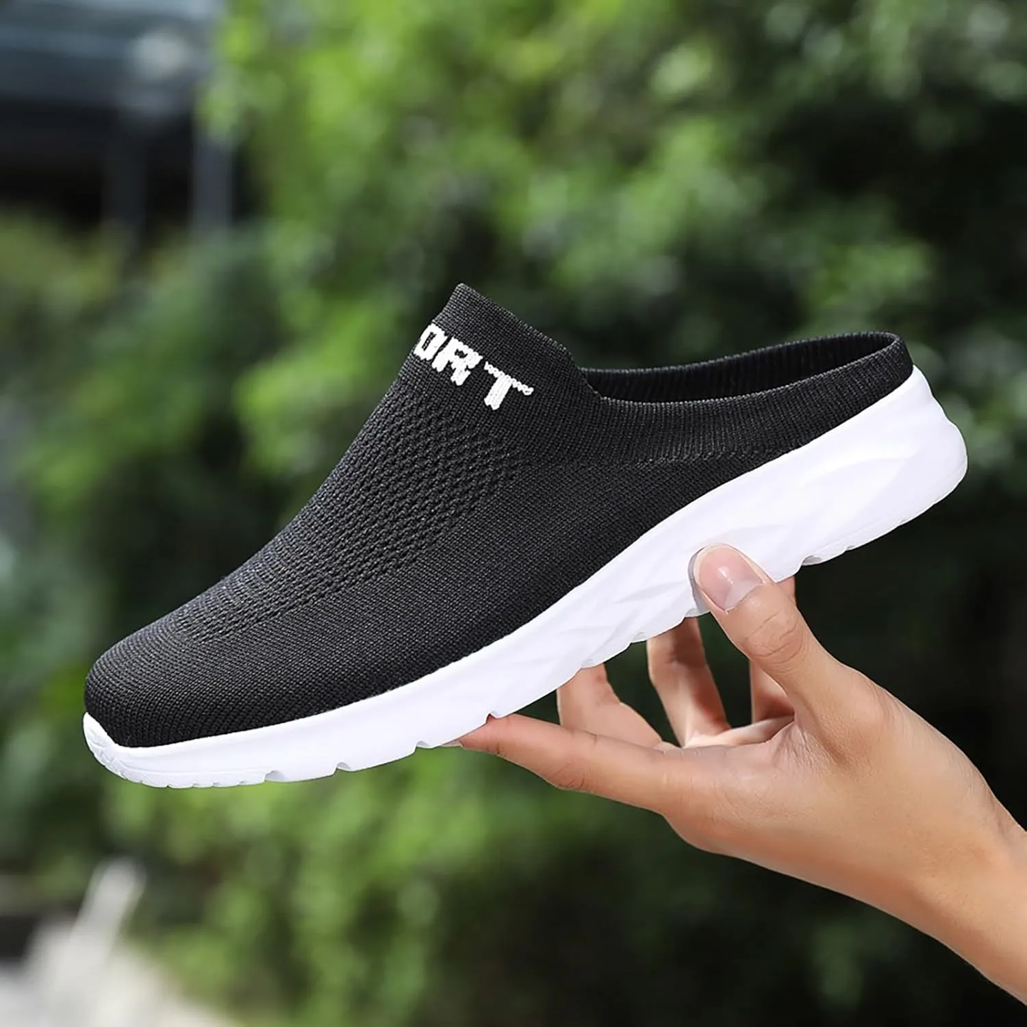 Womens Summer Breathable Mesh Slippers Mens Dress Shoes Mesh Casual Work Shoes White Platform Sneakers Platform Tennis Shoe Cross Trainer Shoe