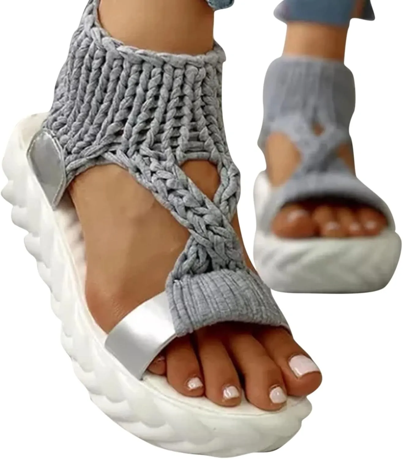 Women's Summer Sandals, Orthopaedic Shoes, Breathable Toe Comfortable Leisure Mules, Outdoor Beach Slippers