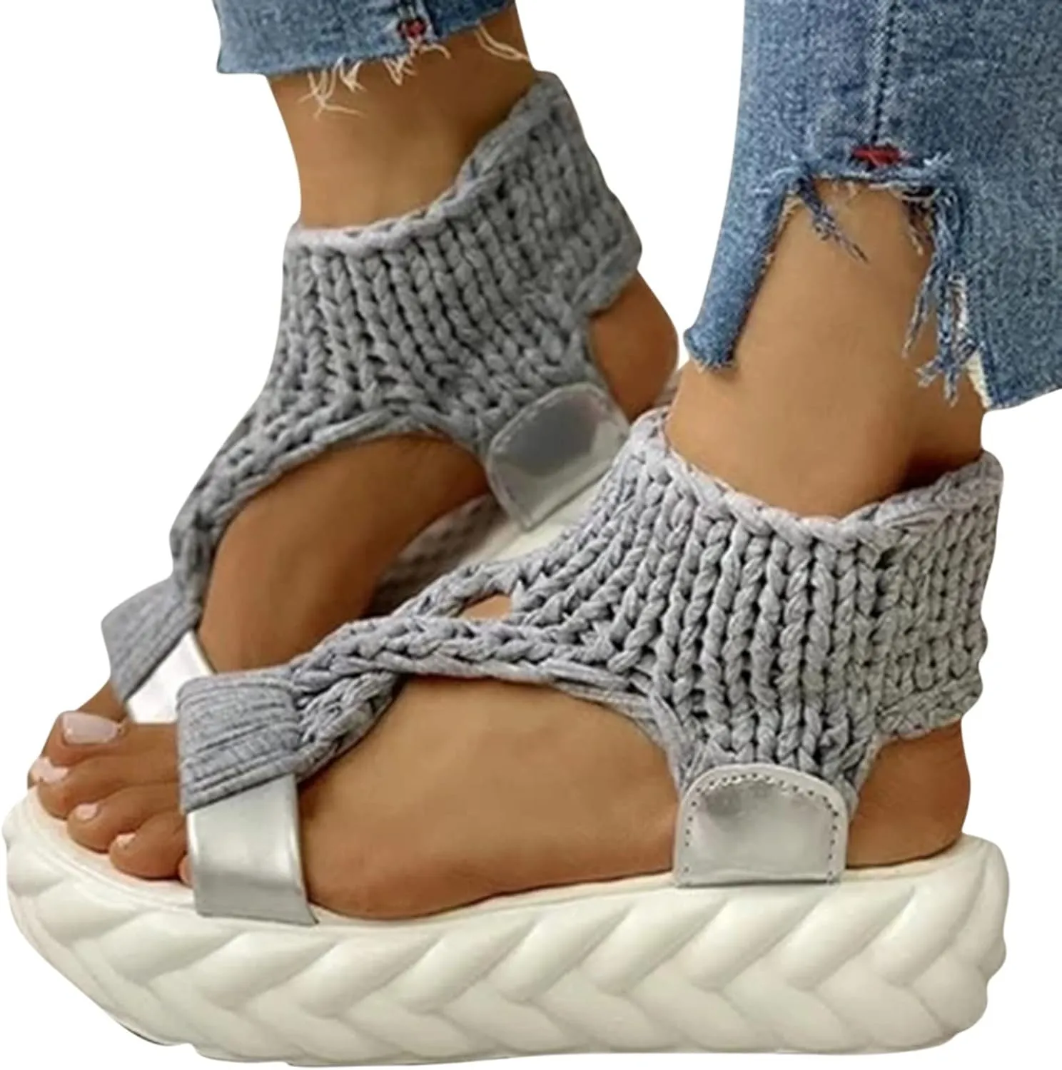 Women's Summer Sandals, Orthopaedic Shoes, Breathable Toe Comfortable Leisure Mules, Outdoor Beach Slippers