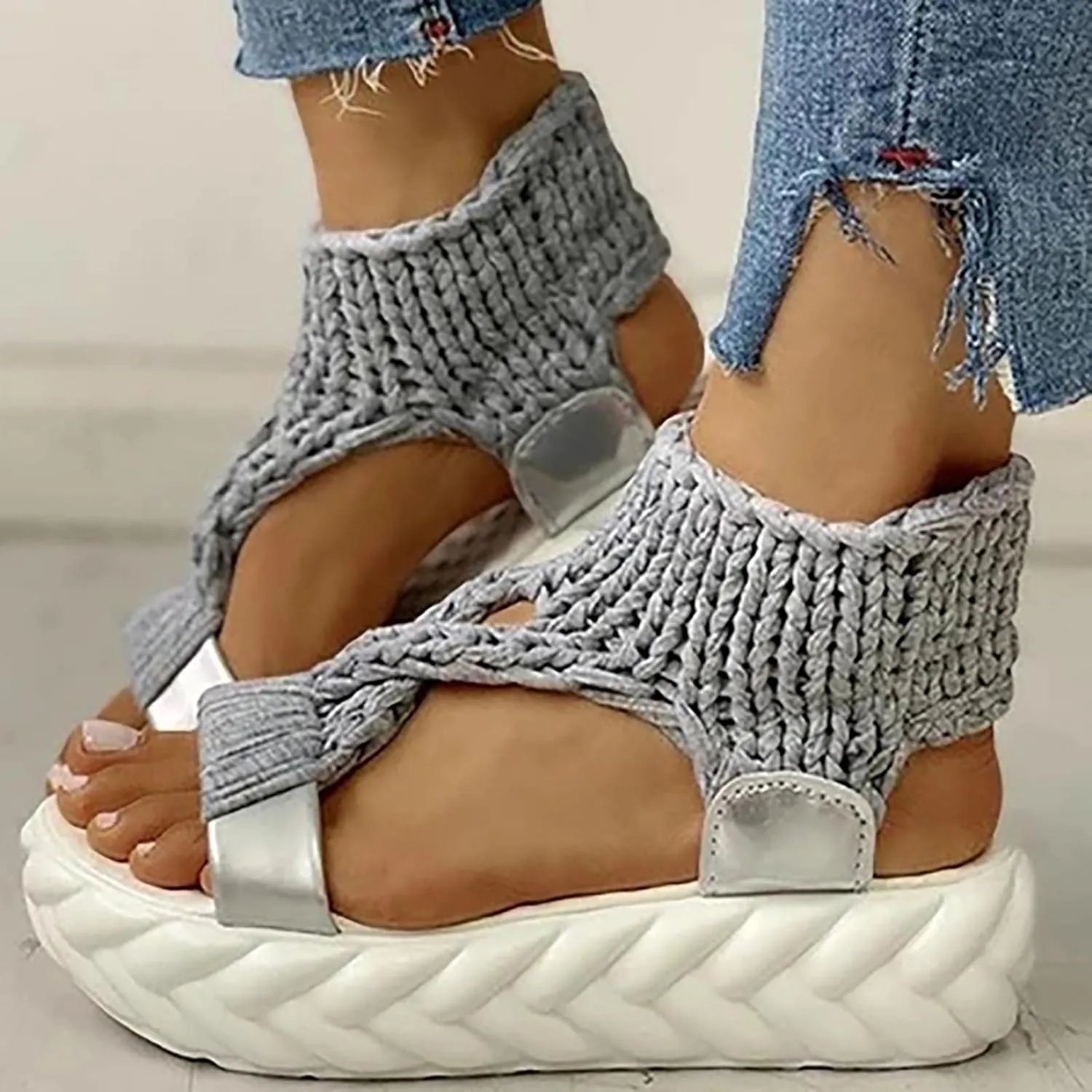 Women's Summer Sandals, Orthopaedic Shoes, Breathable Toe Comfortable Leisure Mules, Outdoor Beach Slippers