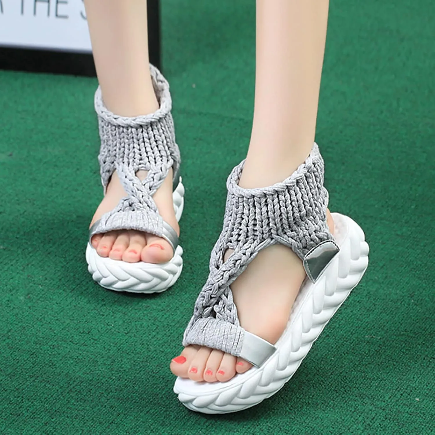 Women's Summer Sandals, Orthopaedic Shoes, Breathable Toe Comfortable Leisure Mules, Outdoor Beach Slippers