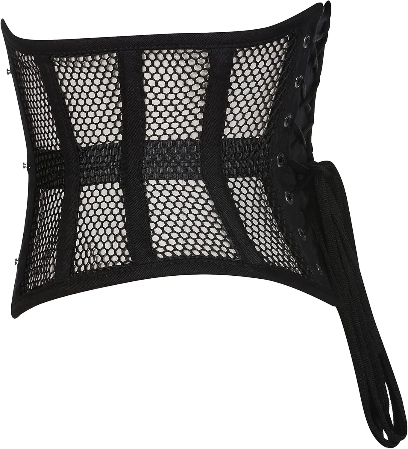 Womens Waist Trainer Cincher Heavy Duty Steel Boned Underbust Waspie Mesh Corset