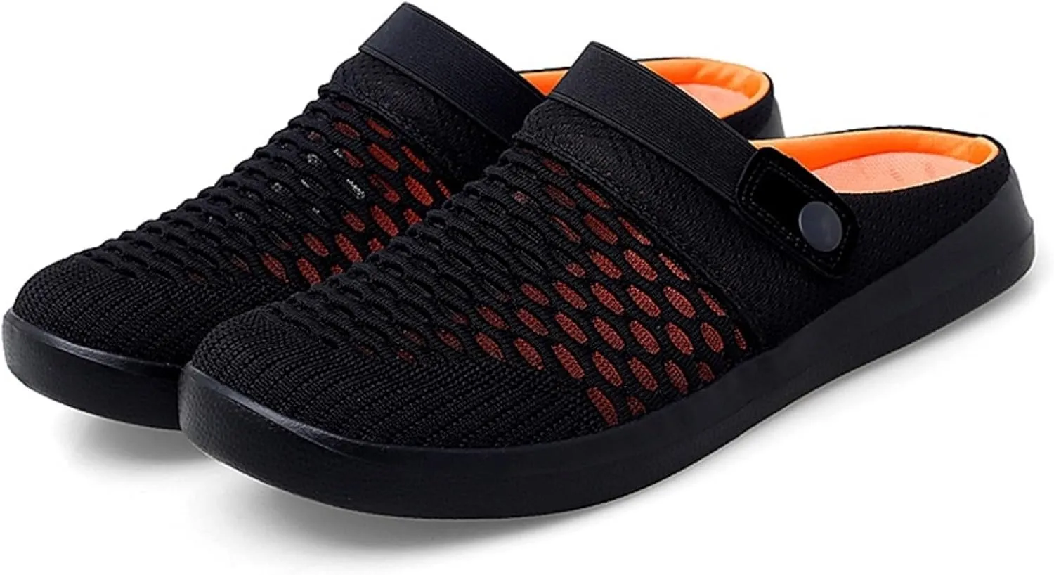 Women's Walking Shoes Knitted Breathable Clogs Lightweight Slip-On Mules Non-Slip Quick Drying Sandals Comfortable Garden Clogs Pool Water Shoe Hiking House Traveling Shoes Casual Beach Slippers