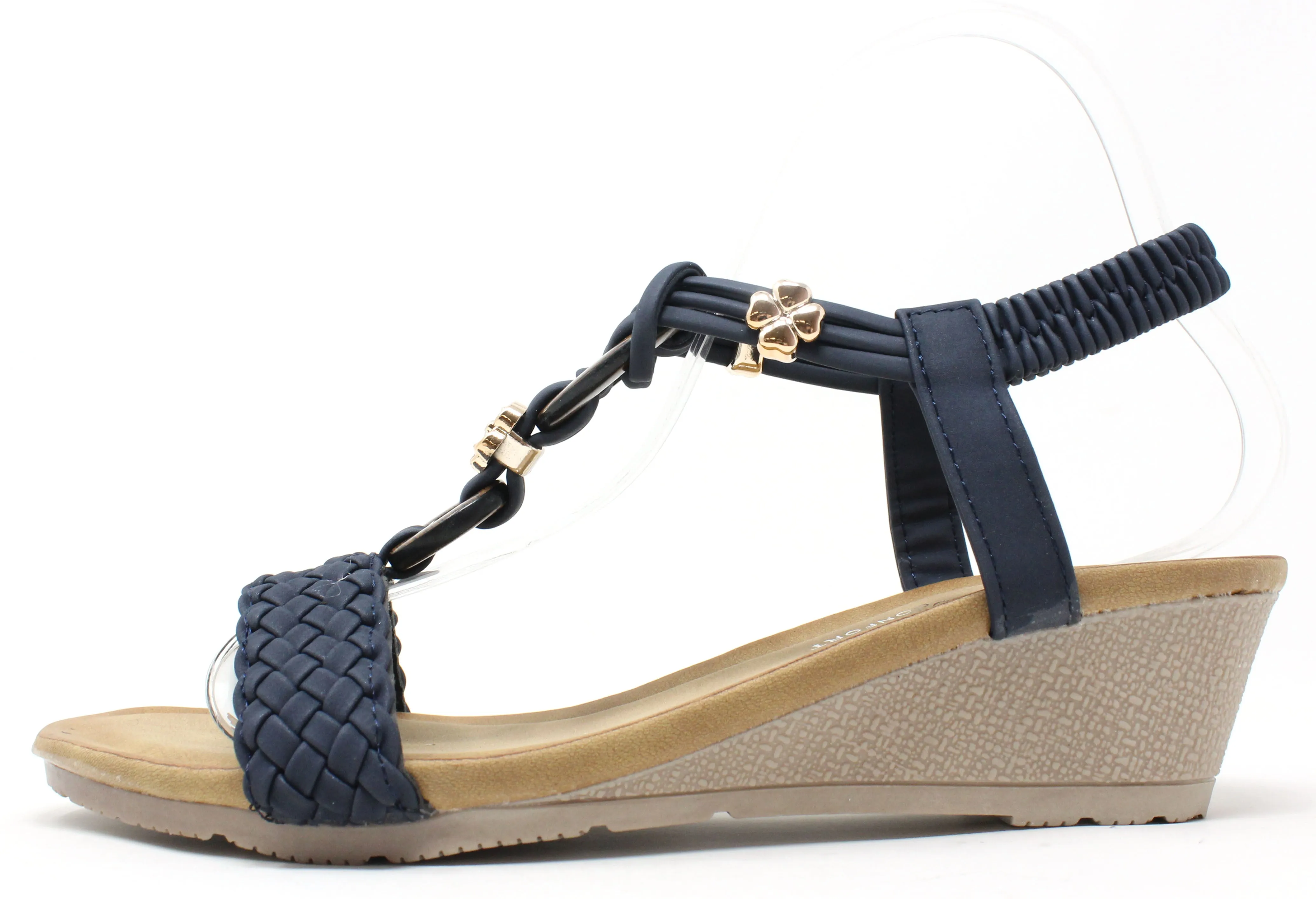 Wooden Look Beaded Sandal