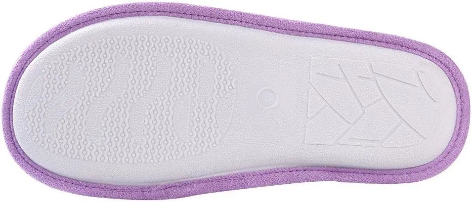 Woven Knit Slide Slippers for Women, Stylish Design with Cute Pom Poms, Plush Fleece Band & Interior, Anti Skid Rubber Sole