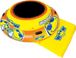 WOW Sports World of Watersports Inflatable Bounce Pad, 4Ft Bouncing Area, Yellow, 20-2030