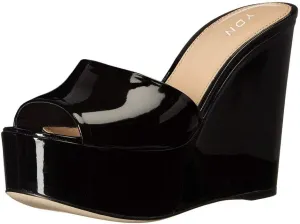 YDN Women High Heels Platform Mules Peep Toe Clogs Slip on Wedge Sandals Slide Backless Shoes Size 4-15 US