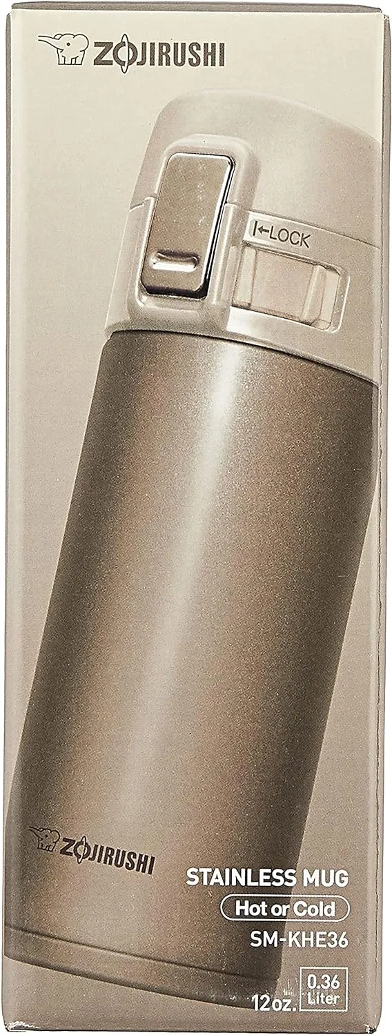 Zojirushi SM-KHE36NL Stainless Steel Mug, 12-Ounce, Champagne Gold